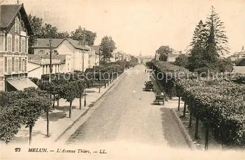 AK / Ansichtskarte Melun_Seine_et_Marne Avenue Thiers Melun_Seine_et_Marne