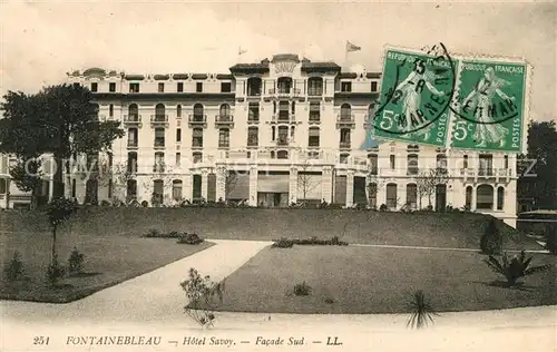 AK / Ansichtskarte Fontainebleau_Seine_et_Marne Hotel Savoy Fontainebleau_Seine