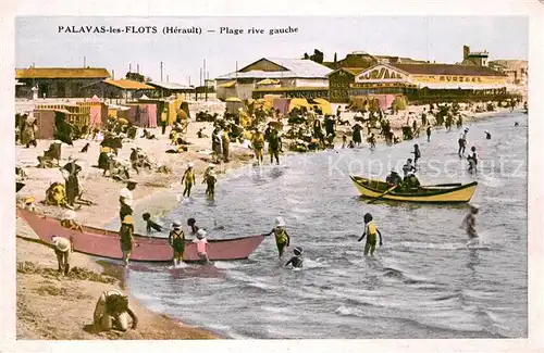 AK / Ansichtskarte Palavas les Flots_Herault Plage rive gauche Palavas les Flots_Herault