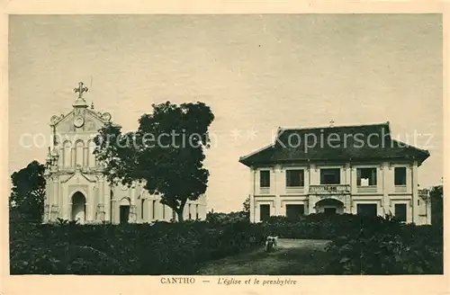 AK / Ansichtskarte Cantho_Can_Tho Eglise Presbytere 