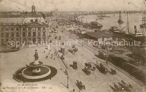 AK / Ansichtskarte Bordeaux Panorama la Douane Bordeaux