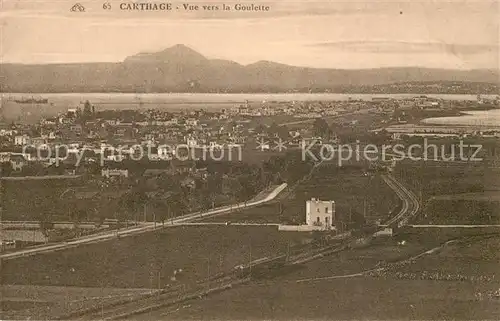 AK / Ansichtskarte Carthage_Karthago Vue vers la Goulette Carthage Karthago