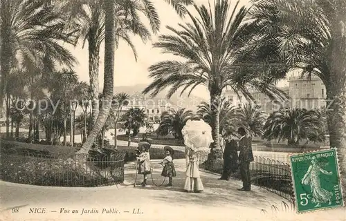 AK / Ansichtskarte Nice_Alpes_Maritimes Vue au Jardin Public Nice_Alpes_Maritimes