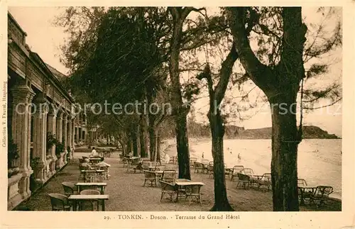 AK / Ansichtskarte Doson Terrasse du Grand Hotel Doson