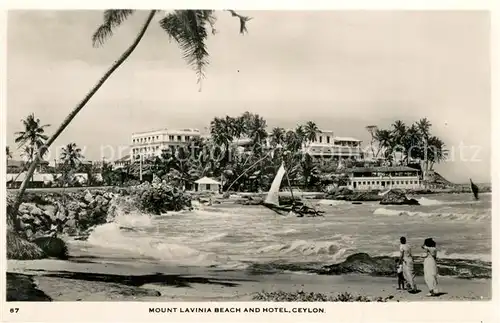 AK / Ansichtskarte Ceylon_Sri_Lanka Mount Lavinia Beach Hotel Ceylon_Sri_Lanka