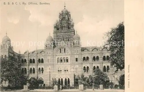 AK / Ansichtskarte Bombay_Mumbai Office Bombay Mumbai