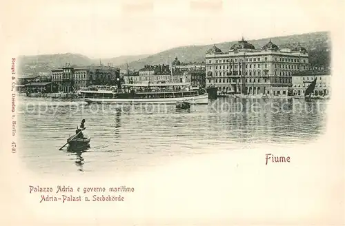 AK / Ansichtskarte Fiume_Rijeka Palazzo Adria govero maritimo Fiume Rijeka