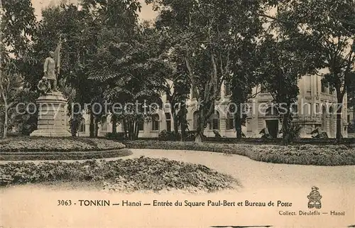 AK / Ansichtskarte Hanoi Entree du Square Paul Bert Bureau de Poste Hanoi