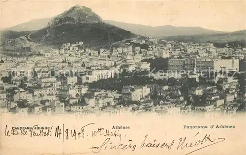 AK / Ansichtskarte Athenes_Athen Panorama  Athenes Athen