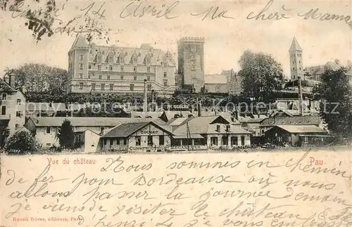 AK / Ansichtskarte Pau Vue du Chateau Pau