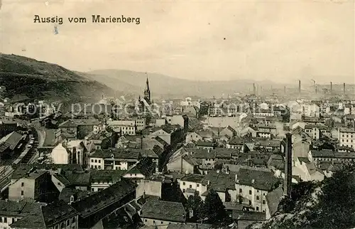 AK / Ansichtskarte Aussig_Tschechien Blick vom Marienberg Aussig Tschechien