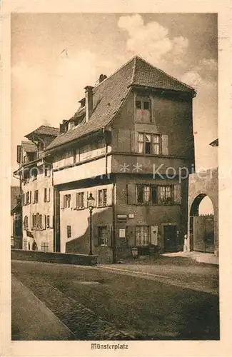 AK / Ansichtskarte Alt_Basel_BS Muensterplatz Sigristhaus Alt_Basel_BS