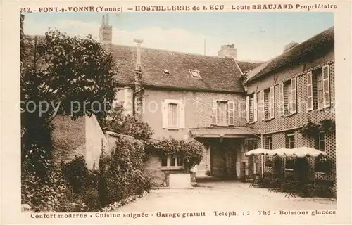 AK / Ansichtskarte Pont sur Yonne Hostellerie de l Ecu Pont sur Yonne