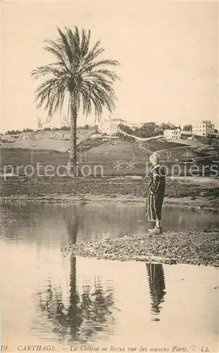 AK / Ansichtskarte Carthage_Karthago La Colline de Byrsa vue des anciens Ports Carthage Karthago