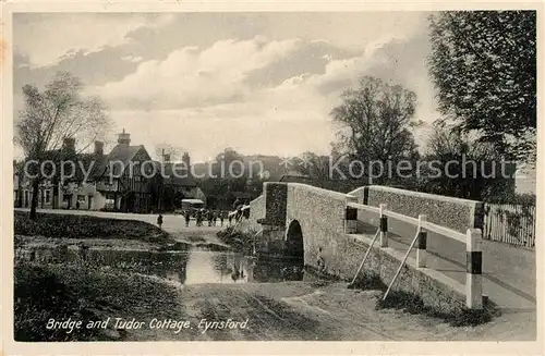 AK / Ansichtskarte Eynsford_Breckland Bridge and Tudor Cottage Eynsford_Breckland