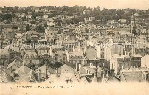 AK / Ansichtskarte Le_Havre Vue generale de la Cote Le_Havre