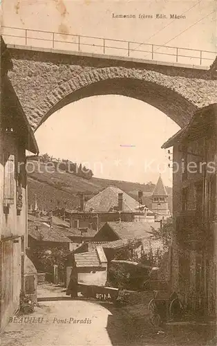 AK / Ansichtskarte Beaujeu_Rhone Pont Paradis Beaujeu Rhone