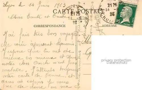 AK / Ansichtskarte Lyon_France Vue partielle Lyon France