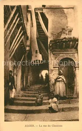 AK / Ansichtskarte Alger_Algerien La rue du Chameau Alger Algerien