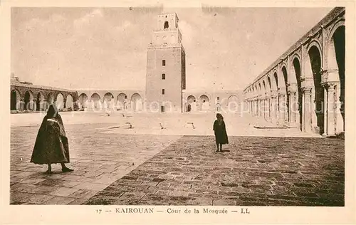 AK / Ansichtskarte Kairouan_Qairawan Cour de la Mosquee Kairouan Qairawan