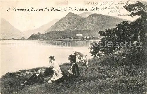 AK / Ansichtskarte Llanberis Banks of St Pardans Lake Llanberis