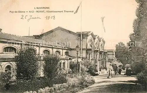 AK / Ansichtskarte Royat_Puy_de_Dome Etablissement Thermal Royat_Puy_de_Dome