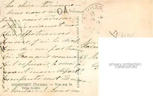 AK / Ansichtskarte Hammamet Vue sur la Ville Arabe Hammamet
