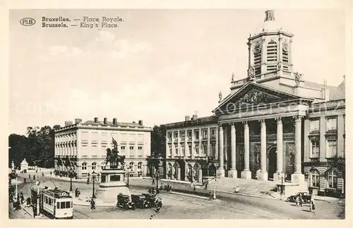 AK / Ansichtskarte Strassenbahn Bruxelles Place Royale  