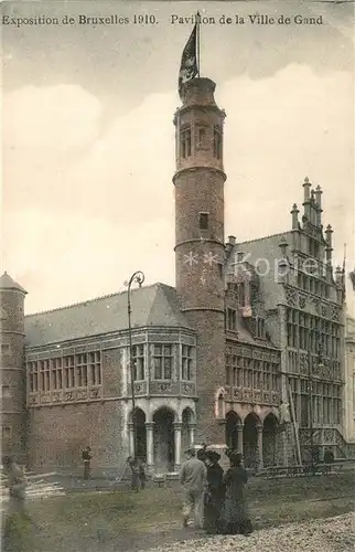 AK / Ansichtskarte Exposition_Universelle_Bruxelles_1910 Pavillon de la Ville de Gand  
