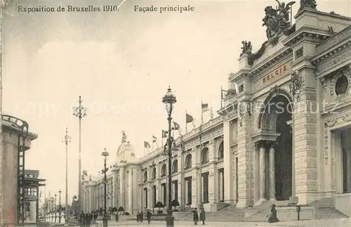 AK / Ansichtskarte Exposition_Universelle_Bruxelles_1910 Facade Principale 