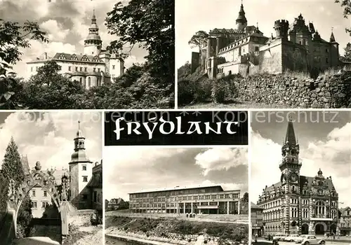 AK / Ansichtskarte Frydlant Kirche Burg Schloss Rathaus Frydlant