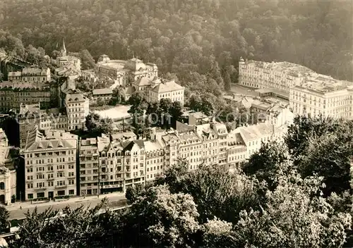 AK / Ansichtskarte Karlovy_Vary Baedervierteil mit Grandhotel Pupp Karlovy Vary