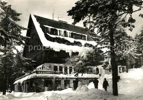 AK / Ansichtskarte Frysava Zotavovna ROH Sykovec Berghotel im Winter Frysava