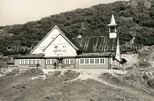 AK / Ansichtskarte Karkonosze Schronisko PTTK Samotnia Berghotel Gasthaus Karkonosze