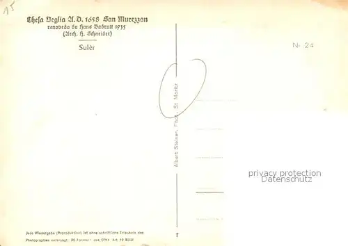 AK / Ansichtskarte St_Moritz_GR Chesa Veglia San Murezzan St_Moritz_GR