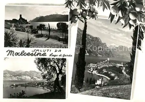 AK / Ansichtskarte Malcesine_Lago_di_Garda Uferstrasse Panorama Malcesine_Lago_di_Garda