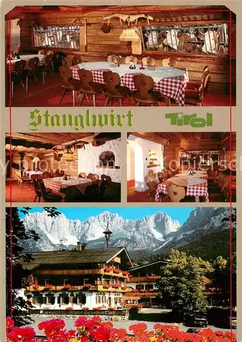 AK / Ansichtskarte Going_Wilden_Kaiser_Tirol Gasthof Stanglwirt Kuhstall Stube Going_Wilden_Kaiser_Tirol