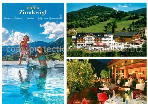 AK / Ansichtskarte St_Johann_Pongau Wellness Hotel Zinnkruegl Restaurant Swimming Pool St_Johann_Pongau