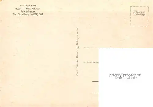 AK / Ansichtskarte Lobacker Gaststaette Restaurant Zur Jagdhuette Lobacker