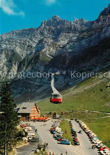 AK / Ansichtskarte Schwaegalp_AR Talstation Saentis Schwebebahn Restaurant Gyrenspitz Appenzeller Alpen Schwaegalp AR