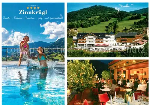 AK / Ansichtskarte St_Johann_Pongau Wellness Hotel Zinnkruegl Restaurant Swimming Pool St_Johann_Pongau