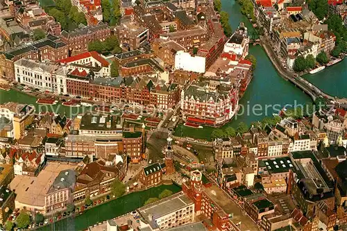 AK / Ansichtskarte Amsterdam_Niederlande Altstadt Muenzturm Muenzplatz Fliegeraufnahme Amsterdam_Niederlande