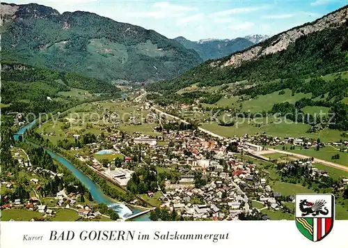 AK / Ansichtskarte Bad_Goisern_Salzkammergut Kurort Alpenpanorama Fliegeraufnahme Bad_Goisern_Salzkammergut