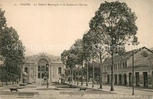 AK / Ansichtskarte Saigon Theatre Municipal Boulevard Charner saigon