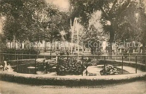 AK / Ansichtskarte Cambodge Pnom Penh Jardin botanique Cambodge