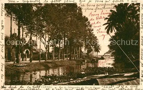 AK / Ansichtskarte Cantho_Can_Tho Rue du Debarcadere 