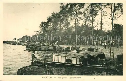 AK / Ansichtskarte Cantho_Can_Tho Les Quais Appontement 