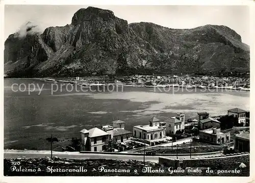 AK / Ansichtskarte Palermo_Sicilia Sferracavallo Panorama Monte Gallo Palermo_Sicilia