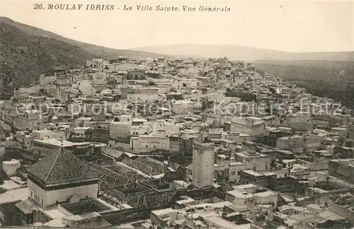 AK / Ansichtskarte Moulay_Idriss La Ville Sainte Vue generale Moulay_Idriss
