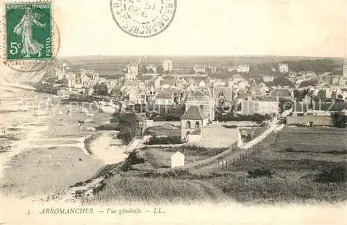 AK / Ansichtskarte Arromanches les Bains Vue generale Arromanches les Bains